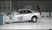 2003 Cadillac CTS moderate overlap IIHS crash test