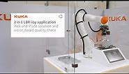 2 in 1 LBR iisy cobot application: pick-and-place solution and vision based quality check