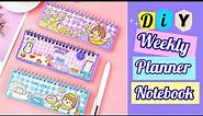 DIY weekly planner notebook _ how to make a cute planner notebook