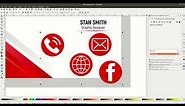 Inkscape | Simple Business Card Design (Speed Art)