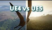 Unreal Engine 4 vs Unreal Engine 5 Comparison - The Isle Evrima