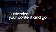 Samsung Business TV: Customize your content and go I Samsung