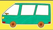 A Car Toons Minivan. Cars for Kids & Cartoons for Children