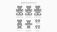 AirPods Pro 2 Skin Template Vector 2022