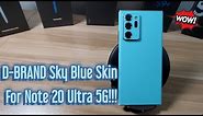 Galaxy Note 20 Ultra 5G Sky Blue D-Brand Skin Review