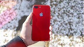 Apple iPhone 7 Plus Product RED/ Silver Review - Worth a Buy in 2017?
