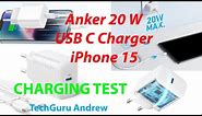 Anker 20 W USB C Charger For iPhone 15