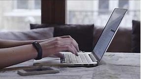 Women Hand Typing on Keyboard