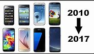 History of Samsung Galaxy S Phones 2010-2017