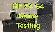 A Close up Look at the HP Z4 G4 Workstation + RTX 3060 Ti Install + PC Game Testing