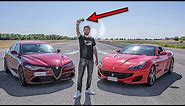 Ferrari Portofino VS Alfa Romeo Giulia tuned. THIS IS A REVOLUTION!