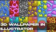 3D WALLPAPER IN ADOBE ILLUSTRATOR