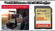 SanDisk Extreme 256GB Unboxing High Capacity Memory Card Review | Techno Logic