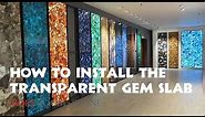 How to set up LED Strips from Translucent Gemstone Wall Panel