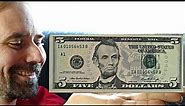 US 5 Dollar Bill series 2006
