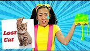Ellie's Lost Cat | Making DIY Pet Flyer with Jimmy and Coach Rocco | Ellie Sparkles | WildBrain Lear