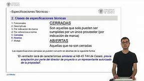 Redacción de ESPECIFICACIONES TÉCNICAS | 14/46 | UPV