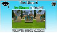 The Sims 4 Tutorial: How to place multiple tile wallpapers (Murals)