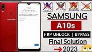 Kijan Pou Retire ID Sou Samsung A10s/ How To Bypass Google Account Lock New Method #frpbypass