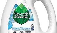 Seventh Generation Liquid Laundry Detergent, Free & Clear, 30 Loads, USDA Certified 97% Biobased, 45 Fl Oz