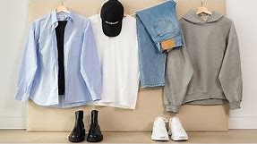 9 ITEMS, 9 OUTFITS (capsule wardrobe example)