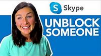 Skype: How to Unblock Someone in Skype - Unblock a Skype Contact
