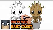 How to Draw Baby Groot | Guardians of the Galaxy