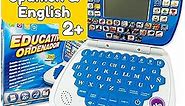 ZEENKIND Bilingual Learning Spanish English Small Talking Laptop Toy with Screen for Kids, Toddlers | Audio Toy Computer to Learn Alphabet ABC, Numbers, Words, Spelling, Maths for 2+ Kids