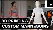 3D printed life-like mannequins