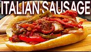 HOW TO MAKE AMAZING ITALIAN SAUSAGE, PEPPERS, AND ONIONS ON THE BLACKSTONE GRIDDLE! HOAGIE SANDWICH