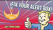 Fix Your Alert Box | StreamElements Alert Box Not Working