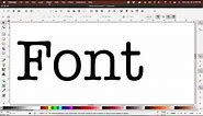 Digitize System Fonts (Ink/Stitch)