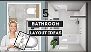 TOP 5 BATHROOM LAYOUT IDEAS | Ultimate Design Guide