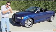 2015 Audi A3 Cabriolet (Convertible) Test Drive Video Review