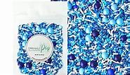Blue Ombre Sprinkle Mix| Made In USA By Sprinkle Pop| Navy Blue White Blue Sprinkles| Undersea Themed Sprinkles For Decorating Boy Gender Reveal And Father’s Day Birthday Cakes Cookies Cupcakes, 2oz