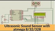 How to use hcsr04 ultrasonic sensor with atmega8 2021 proteus simulation