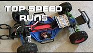 FPV Top Speed Runs With Modified Traxxas Slash 2wd