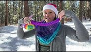 Easy crochet Christmas gift- the Enlightenment Cowl for Lion Brand Mandala yarn
