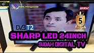 NEW LED SHARP 24 INCH SERI 2T-C24DD1I SUDAH DIGITAL TV