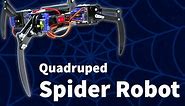 Designing and Controlling Quadruped Spider Robot with ESP32