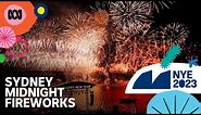 Sydney Midnight Fireworks | LIVE New Year's Eve 2023