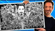 Drawing ALL 50 IRON MAN SUITS in 24 HOURS+ !!