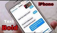 How to Bold Text on iPhone | iphone bold text | iphone bold text message | bold text in iphone
