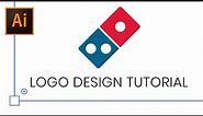 Domino's Logo Design | Beginner's Follow Along Tutorial | Adobe Illustrator
