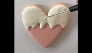 Valentine Heart with an Ice Cream Drip