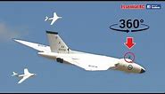 Huge AVRO VULCAN, VALIANT & VICTOR RC BOMBERS FLY TOGETHER ! (with onboard 360 panoramic views)