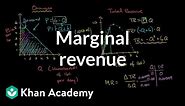 Monopolist optimizing price: Marginal revenue | Microeconomics | Khan Academy