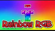 Rainbow RGB Armor in Minecraft [Datapack]