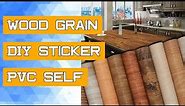 Wood Grain DIY Sticker PVC Self Adhesive Waterproof Wallpapers Renovation Furnitures Wall Sticker Ho