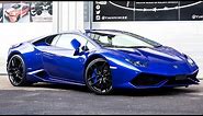 Lamborghini Huracan Wrapped in Blue
